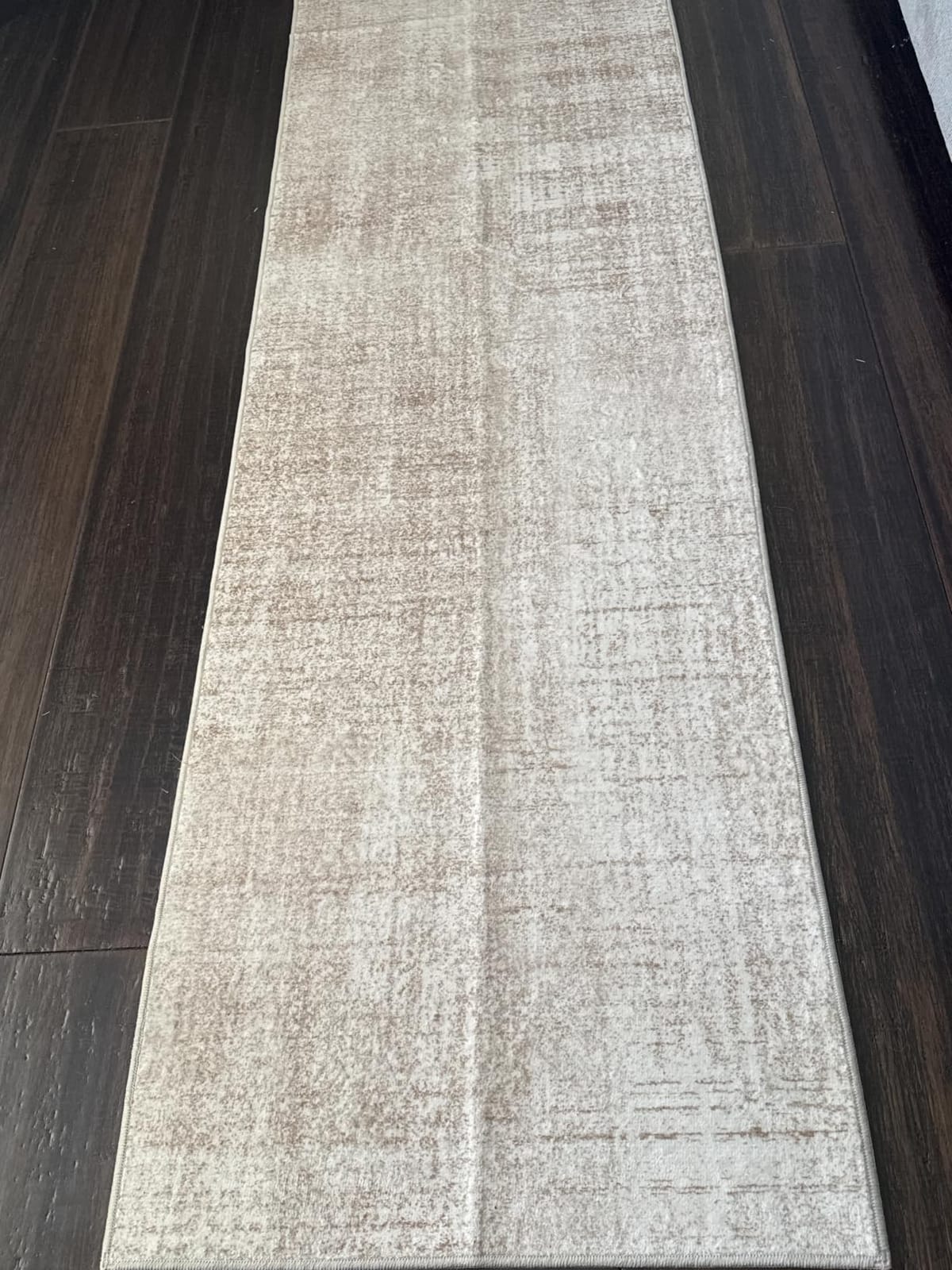 Joydeco 5x7 Area Rugs for Living Room, Non Slip Machine Washable Vintage Rug, Low Pile Chenille Print Rugs for Bedroom, Dining Room, Home Office, Pet & Child Friendly, Beige & Blue & Reddish-Brown customer photo 1