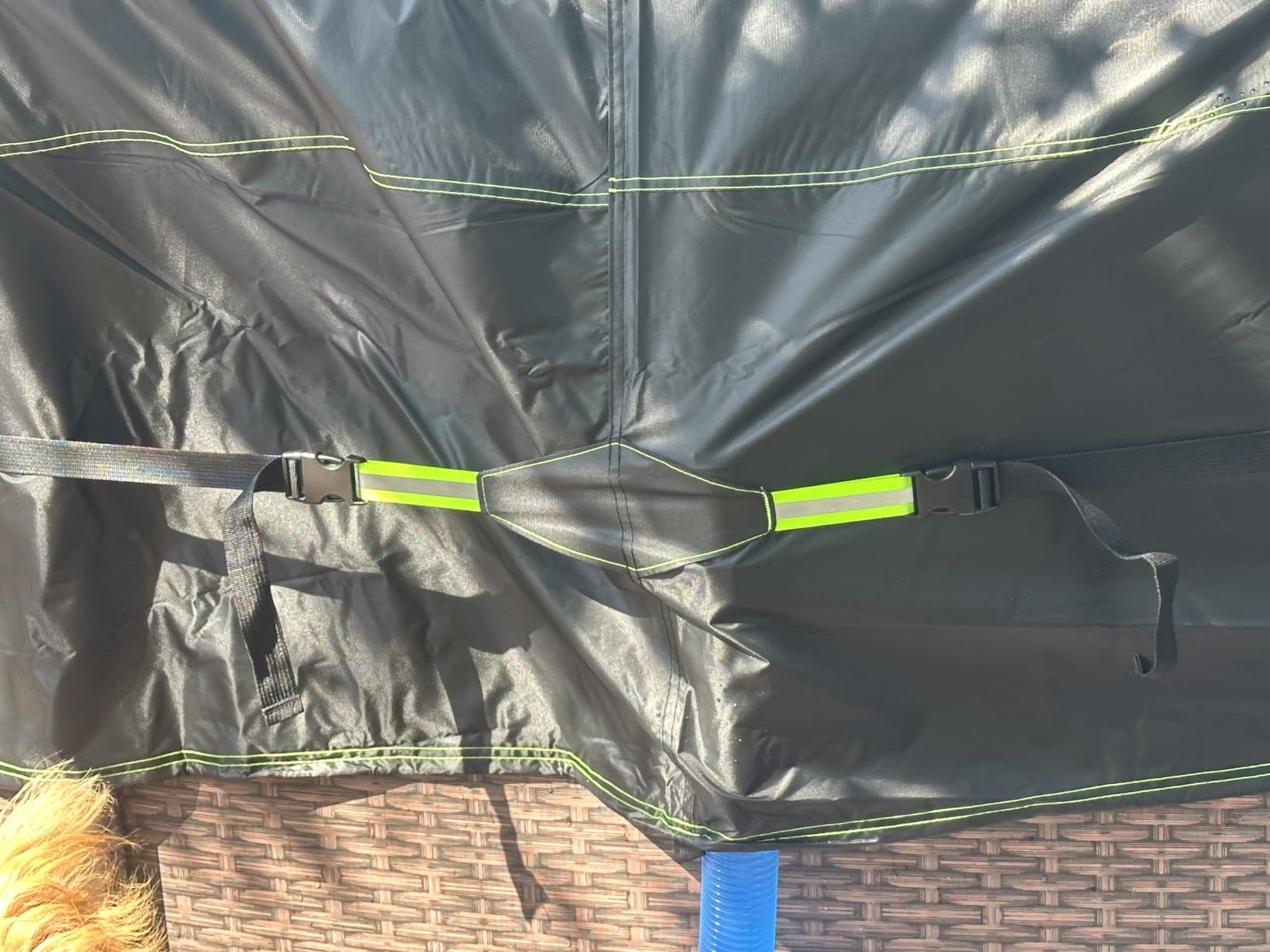 UIRWAY 18 Ft Winter Round Pool Cover with Reflective Strips, Premium Fabric customer photo 1