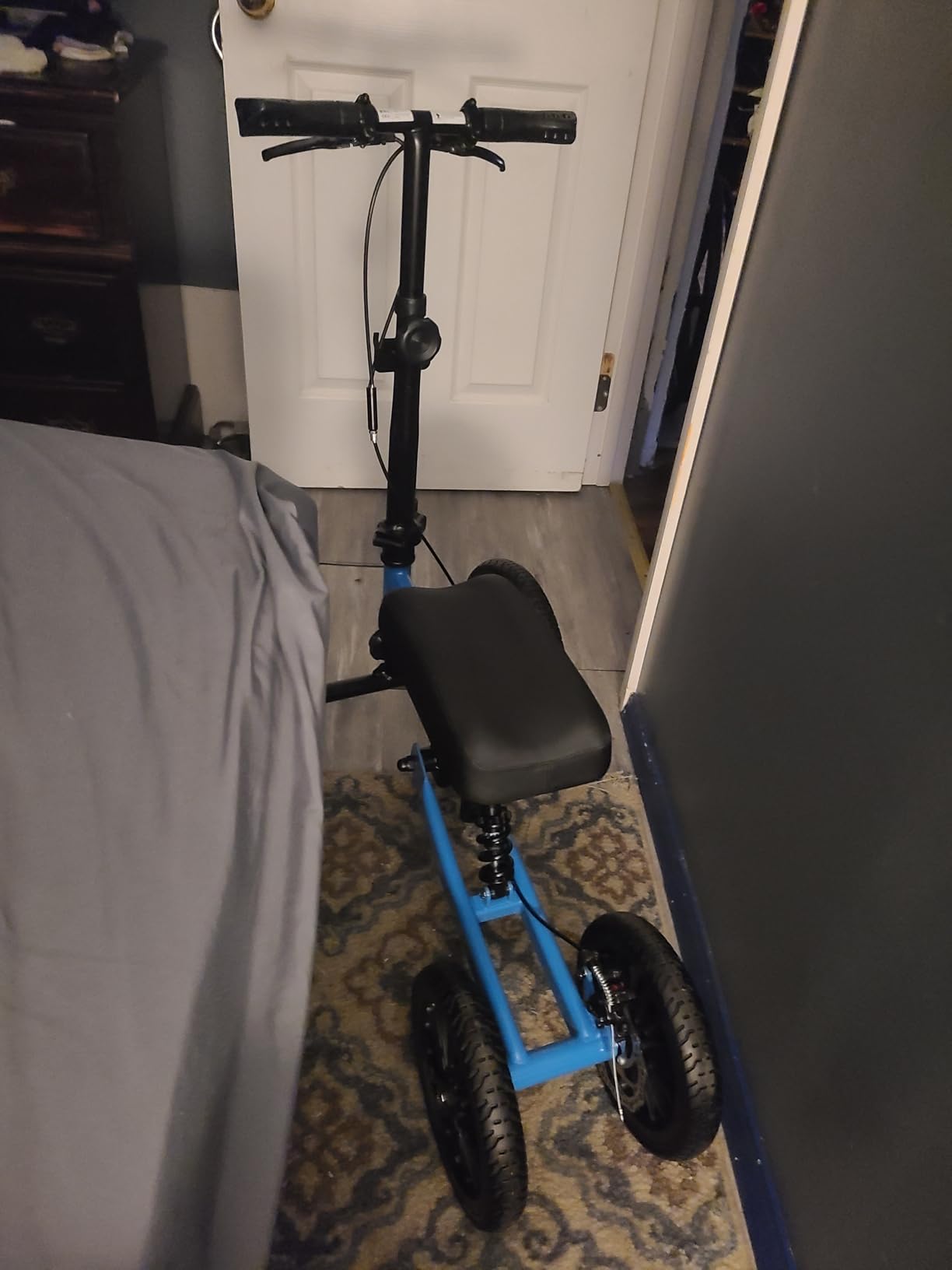 All Terrain Knee Scooter for Adults, Blue customer photo 1
