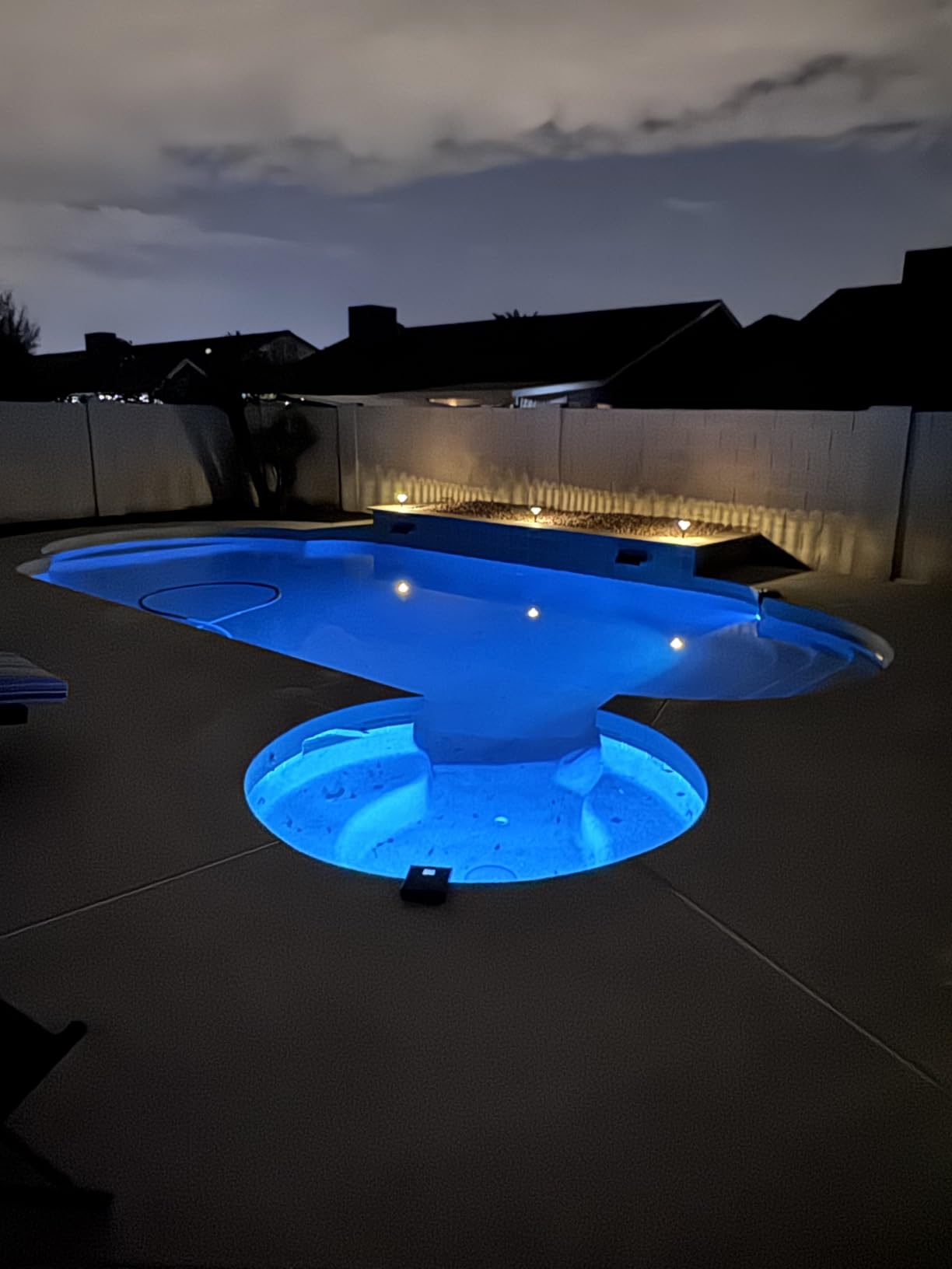 Solar Pool Lights for Inground Pools,Upgraded Solar Lights with LCD Pool Thermometer, Underwater Submersible Led Light for Pool Accessories, Swimming Pool Lighting with 10 Light Modes, 1PC customer photo 2