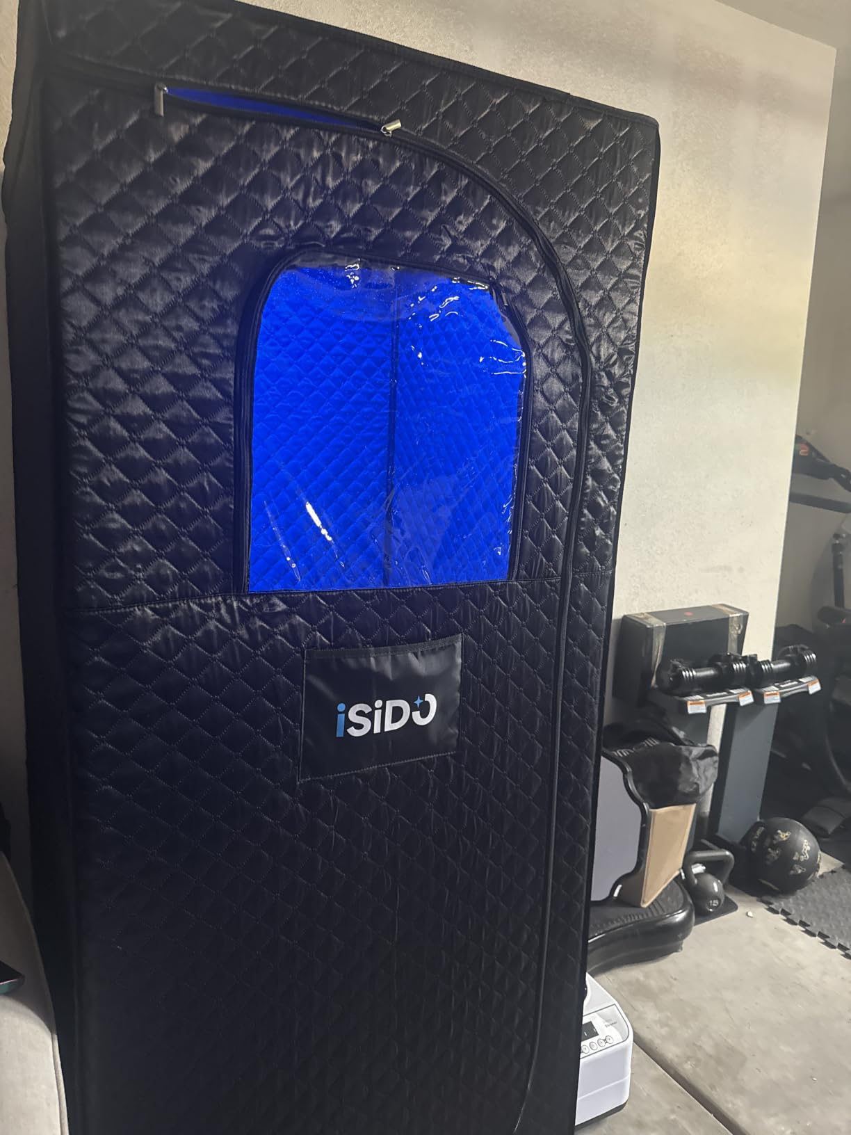 Infrared Steam Sauna with 660nm 470nm 850nm Red & Blue Light Therapy, 3L 1300W Steamer, 9 Heat Levels, 2 Light Therapy Modes, XXL Folding Chair, Portable Sauna Tent customer photo 2