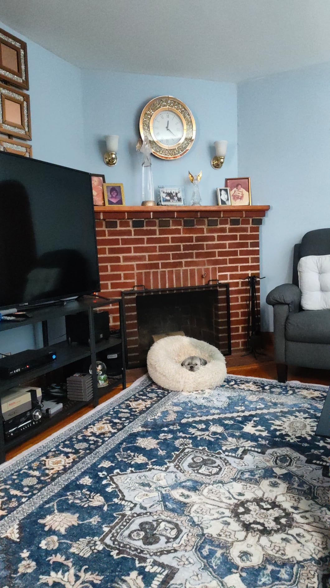 OPPODREAM Soft Area Rugs 5x7, Persian-Inspired Washable Rug, Border Brown customer photo 2
