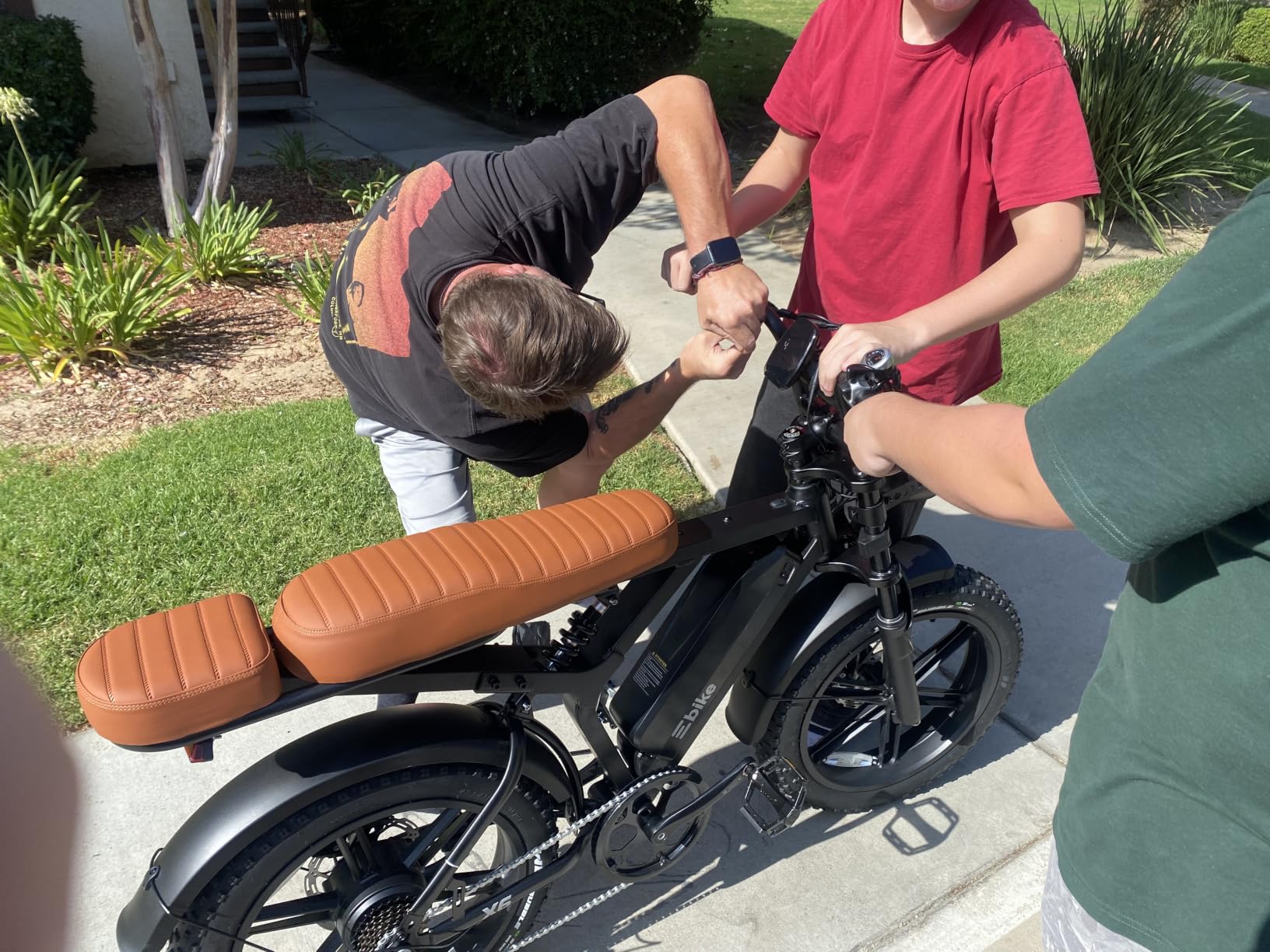 Electric Bike for Adults,48V Removable Battery Retro Ebike,28MPH Top Speed customer photo 2