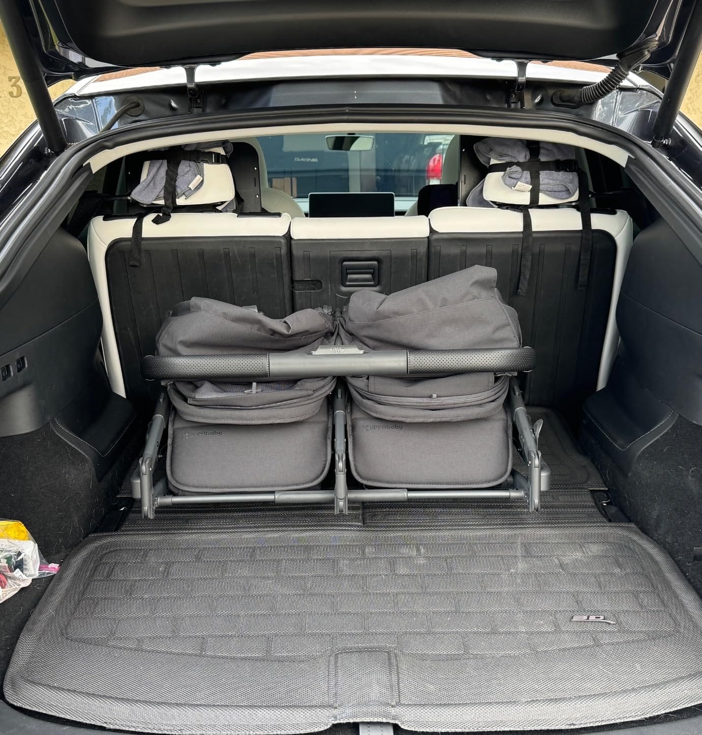 UPPAbaby Minu Duo Side-by-Side Double Stroller - Light & Compact - Ada | From-birth, side-by-side compact stroller that's small enough to fit through a standard doorway customer photo 1