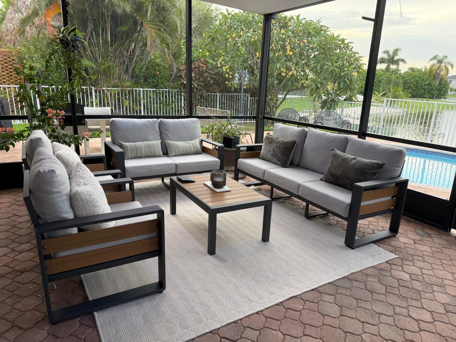 CAMILSON Easy Jute Rug 5x7, Indoor Outdoor Natural Color Fiber Area Rugs for Living Room Patio and Kitchen Rug, Sisal Boho Woven Design, Easy-Cleaning, Washable Outside Carpet Alfombras para(5 x 7) customer photo 2