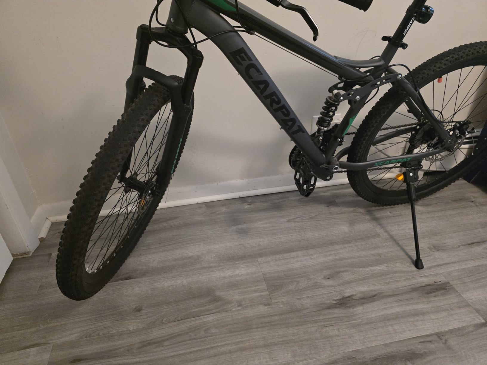 Ecarpat 24/26 Inch Wheel Mountain Bike, 21 Speed MTB Bike with Full Suspension, Steel Frame and Dual Disc Brakes, Adult Mens Outdoor Cycling Mountain Bicycle customer photo 1