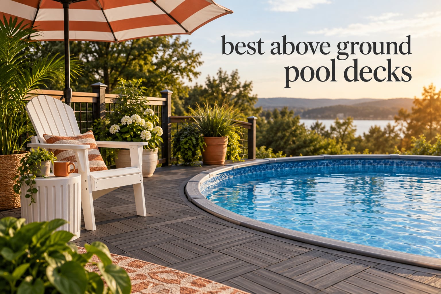 best above ground pool decks