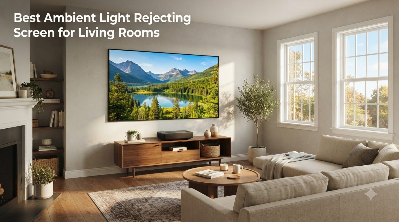 Best Ambient Light Rejecting Screen for Living Rooms