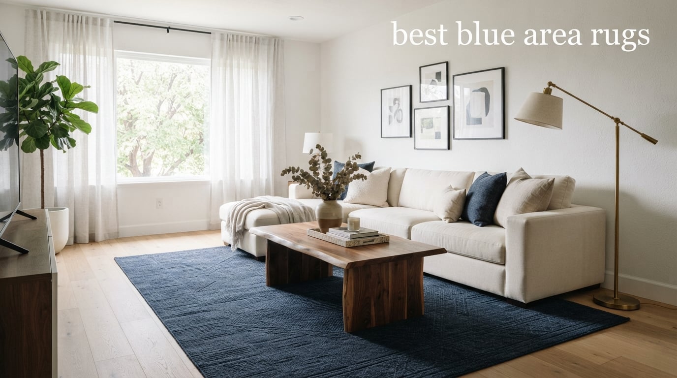 best blue area rugs