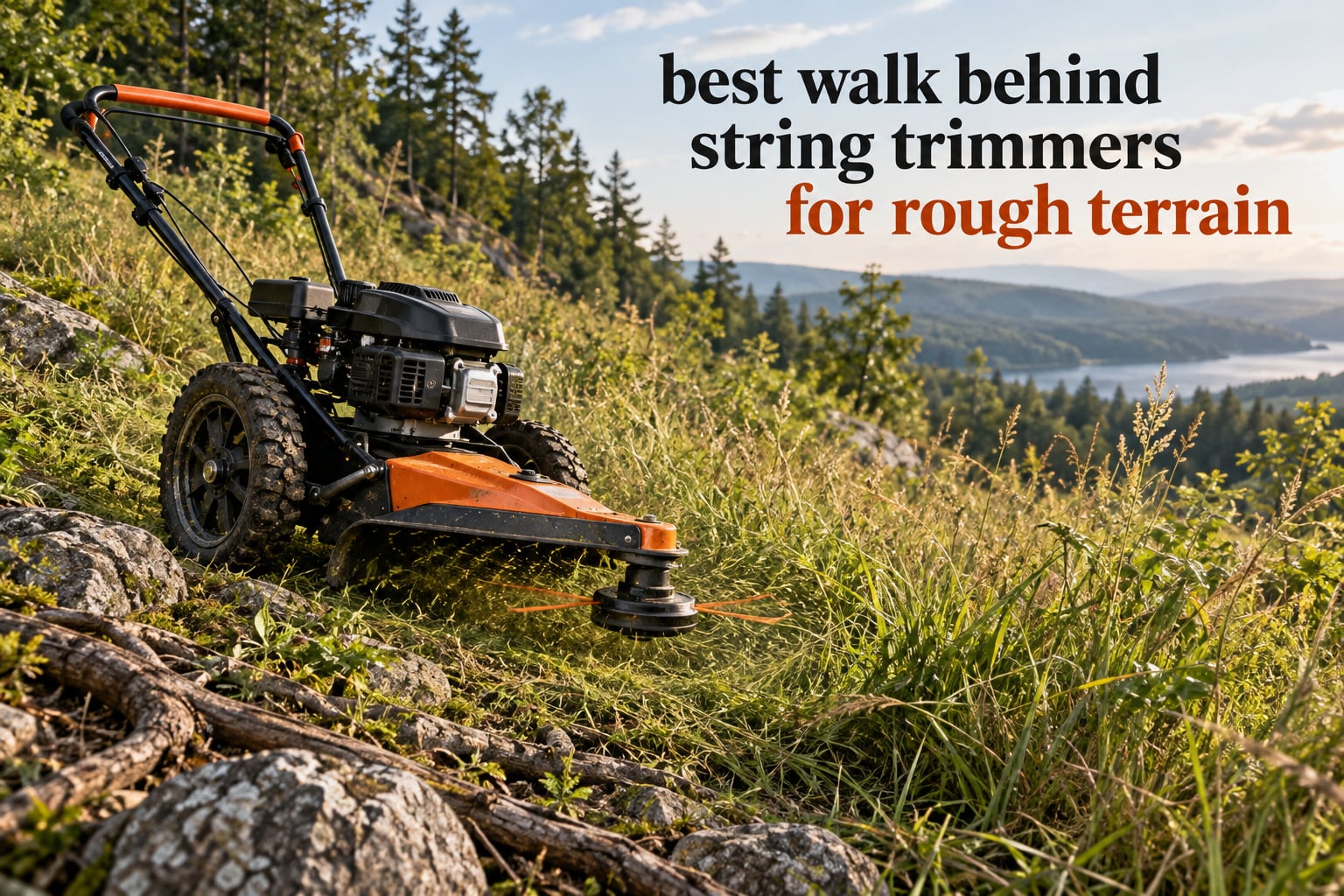 best walk behind string trimmers for rough terrain
