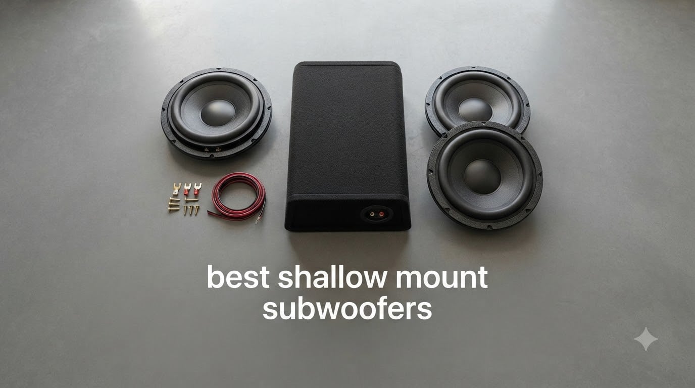 best shallow mount subwoofers