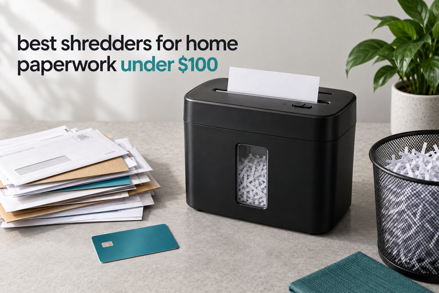 best shredders for home paperwork under $100
