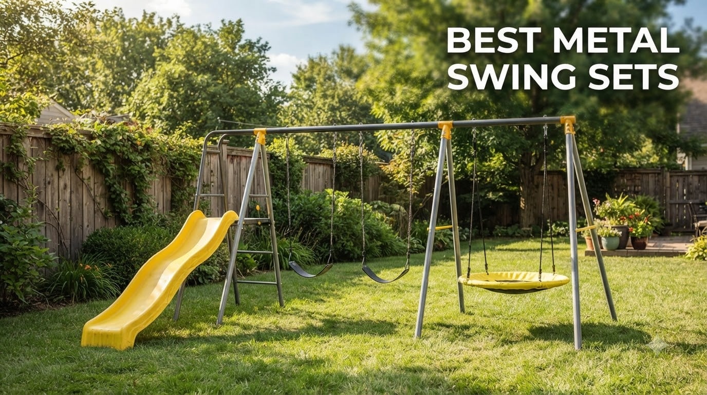 best metal swing sets