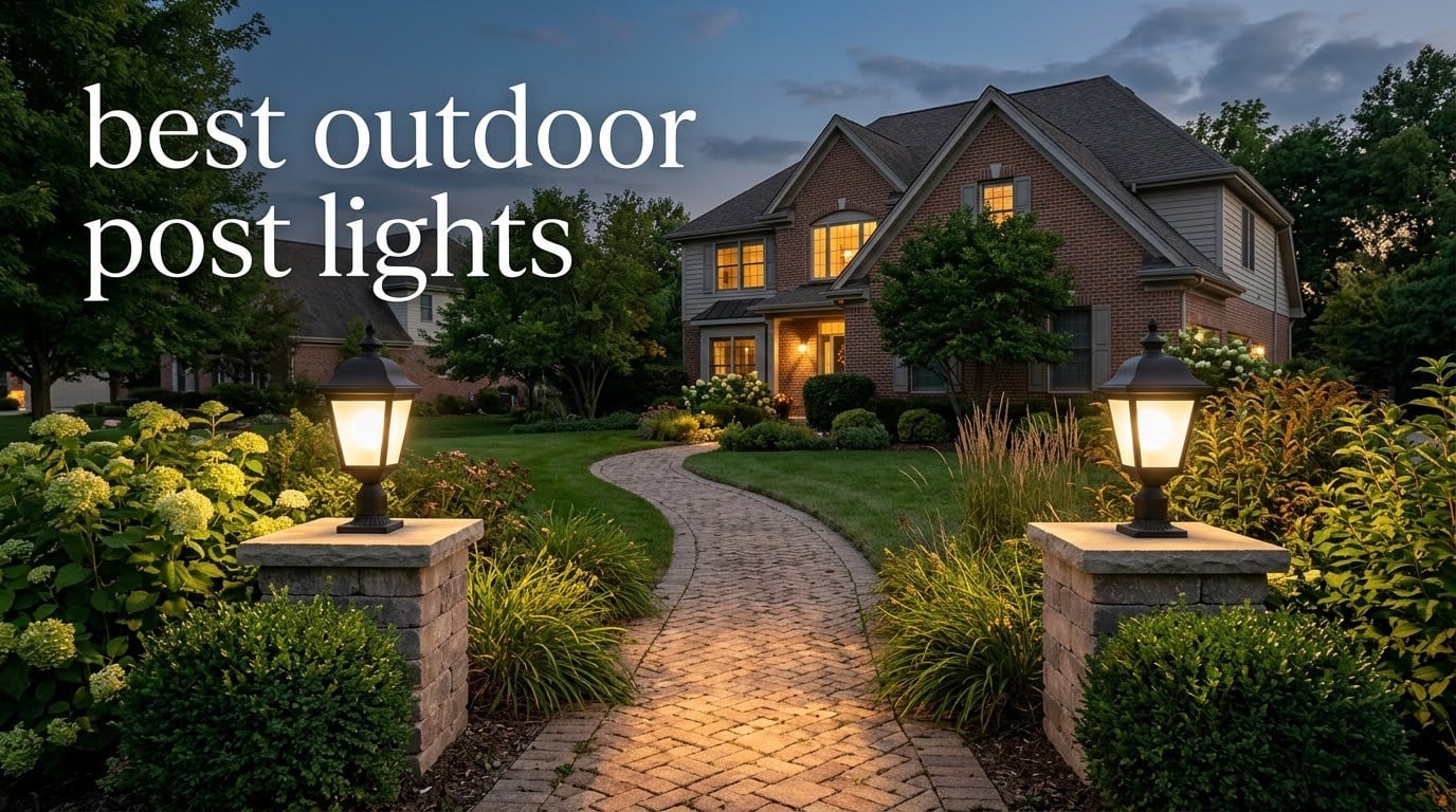 best outdoor post lights