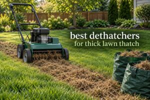 best dethatchers for thick lawn thatch