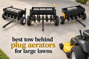 best tow behind plug aerators for large lawns