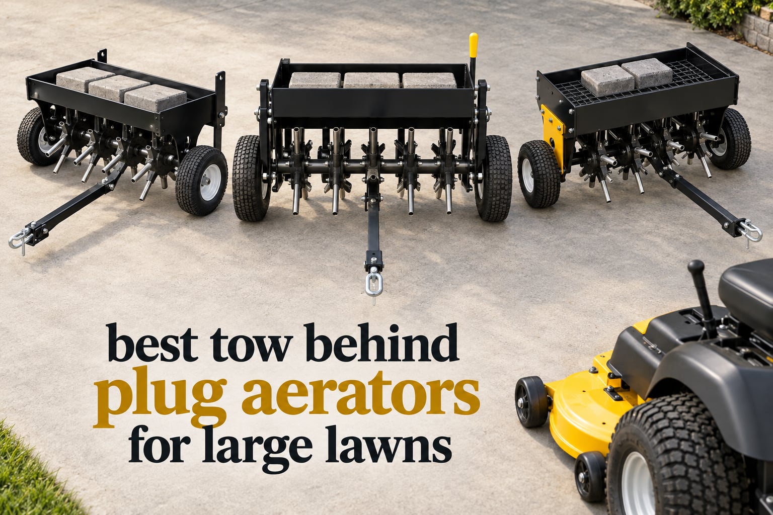 best tow behind plug aerators for large lawns