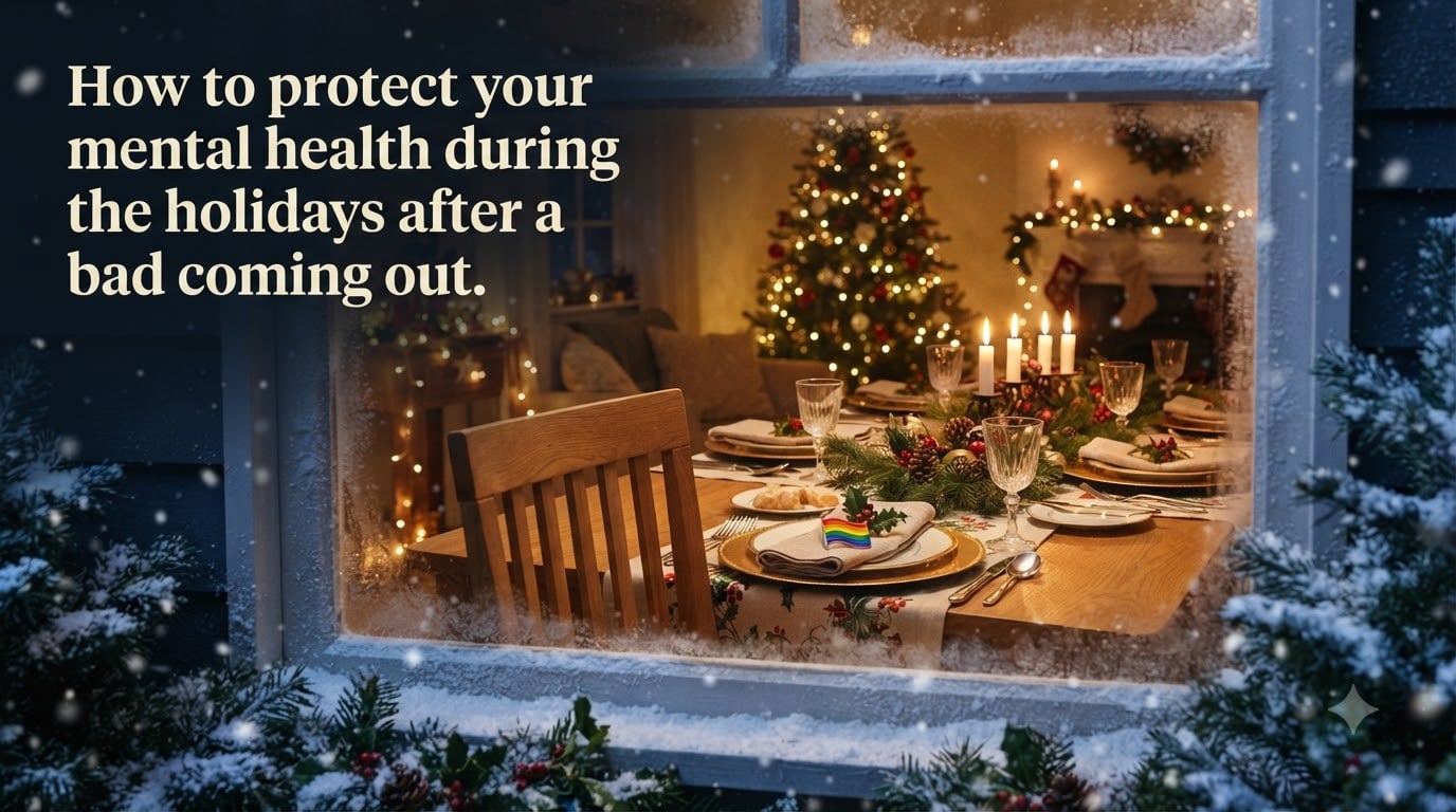 How to protect your mental health during the holidays after a bad coming out