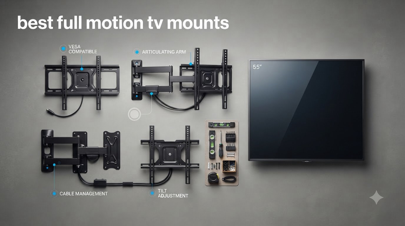 best full motion tv mounts