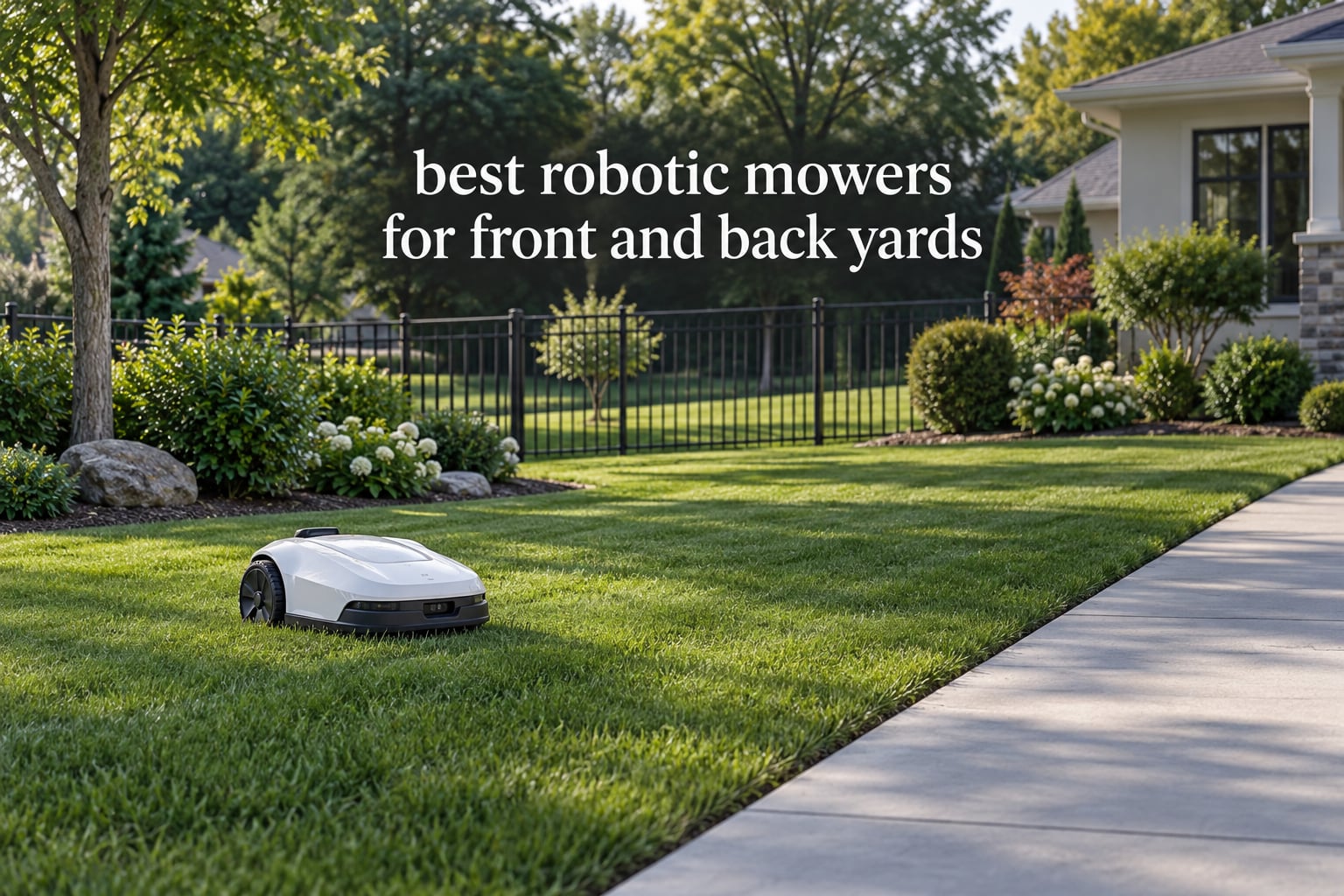 best robotic mowers for front and back yards