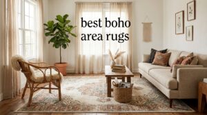 best boho area rugs