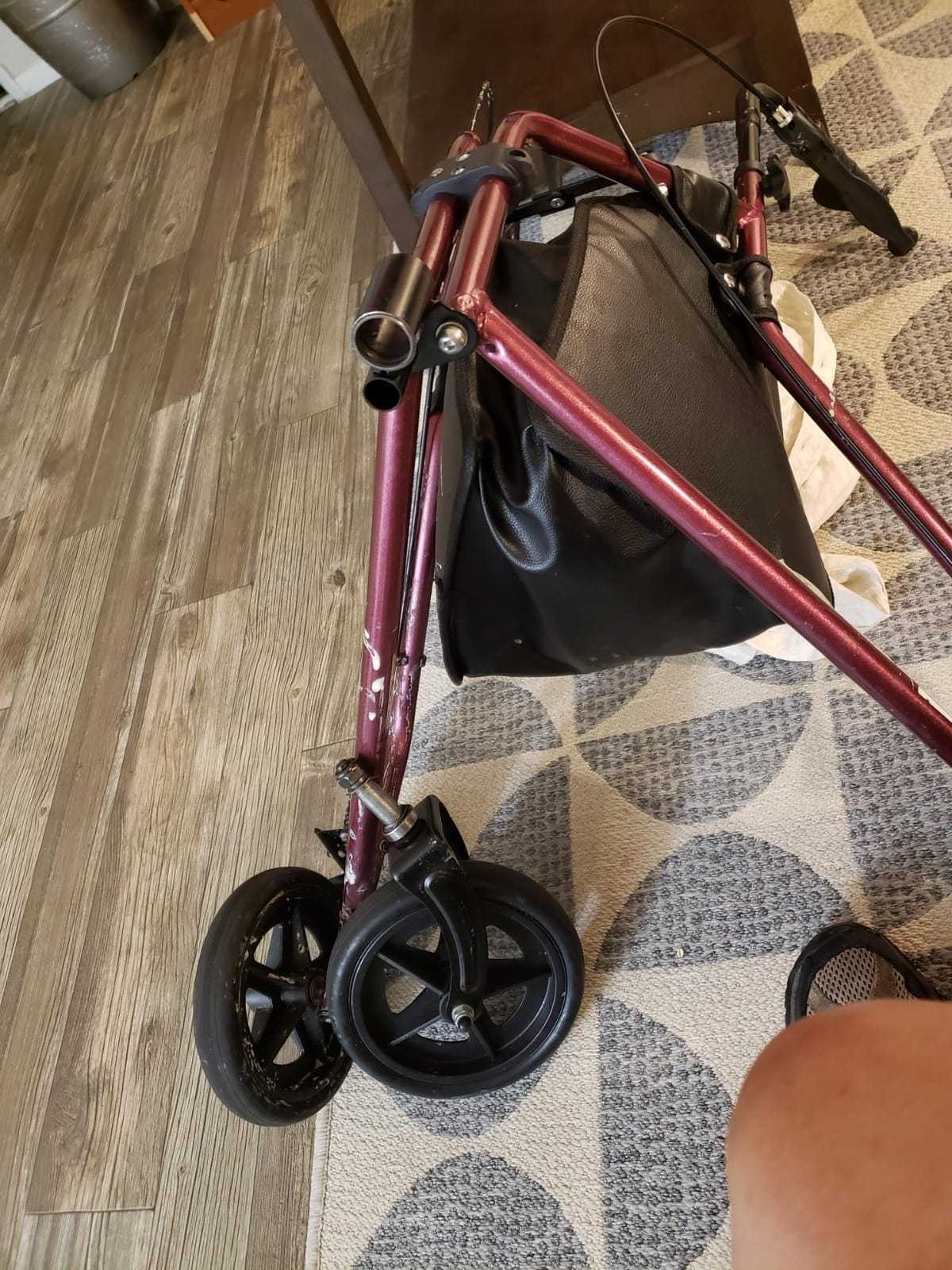 Lumex 3 Wheel Cruiser - Lightweight & Narrow Three Wheel Walkers for Seniors & Tight Spaces customer photo 2