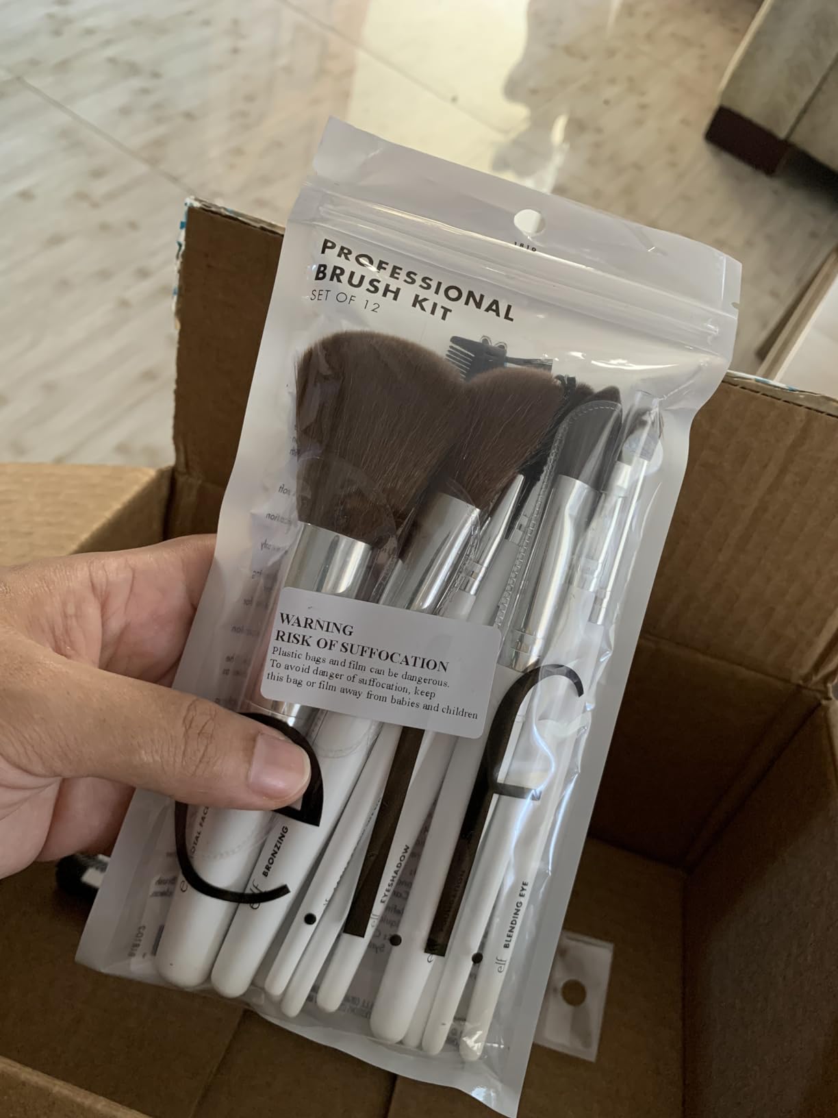 e.l.f. Professional Set of 12 Makeup Brushes, Pro-Worthy Makeup Brushes For A Flawless Full-Face Application, Vegan & Cruelty-Free customer photo 1