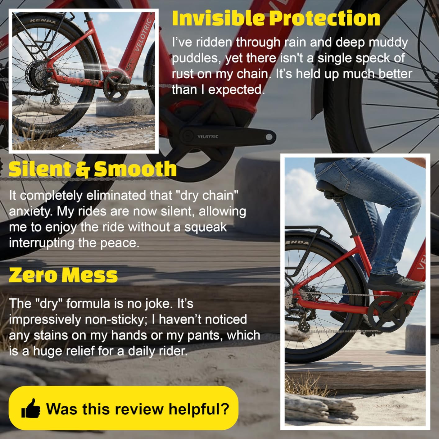 Finish Line Dry Bike Chain Lube – Ceramic Dry-Film Lubricant – Dirt & Dust Resistant customer photo 1