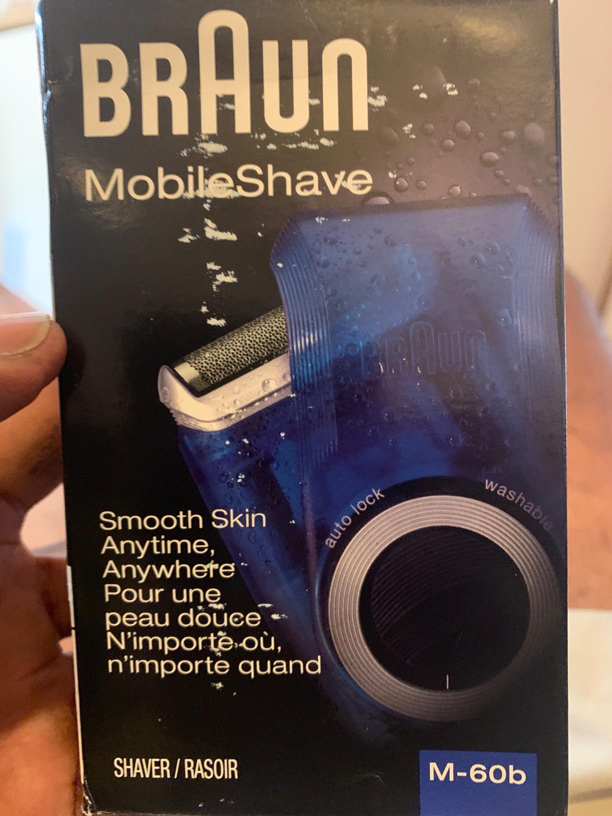 Braun Electric Razor for Men, M60b Mobile Electric Foil Shaver, Washable customer photo 2