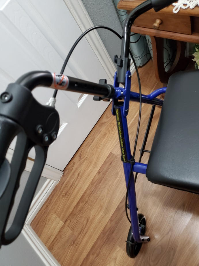 Drive Medical R728BL Foldable Rollator Walker with Seat, Blue customer photo 2