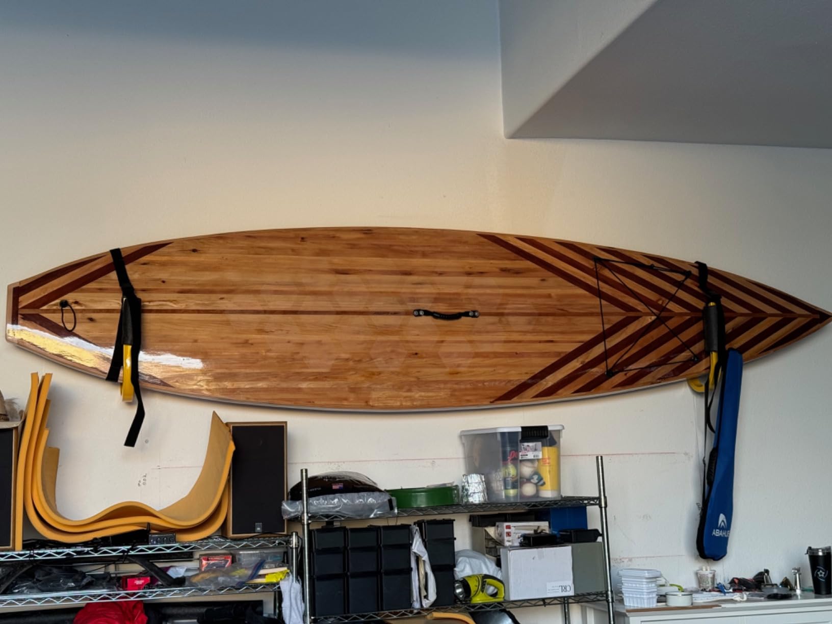 Suspenz SUP Storage Rack, Stand Up Paddle Board and Surfboard Rack with Safety Straps customer photo 1