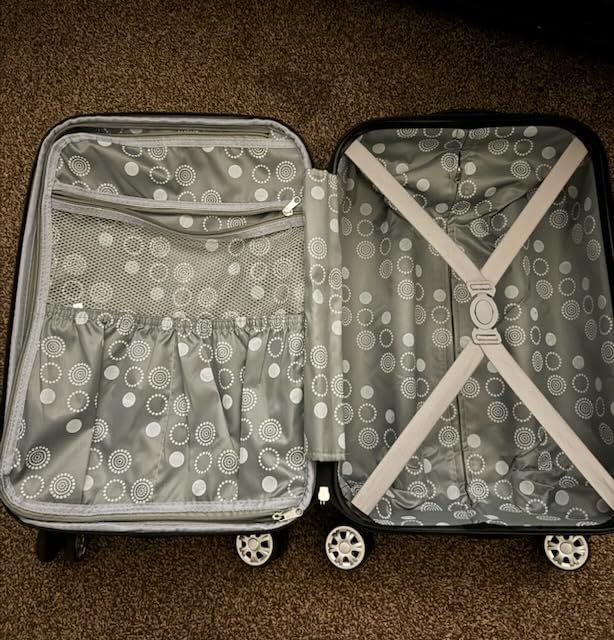 Rockland London Hardside Spinner Wheel Luggage, Turquoise, 3-Piece Set (20/24/28) customer photo 1