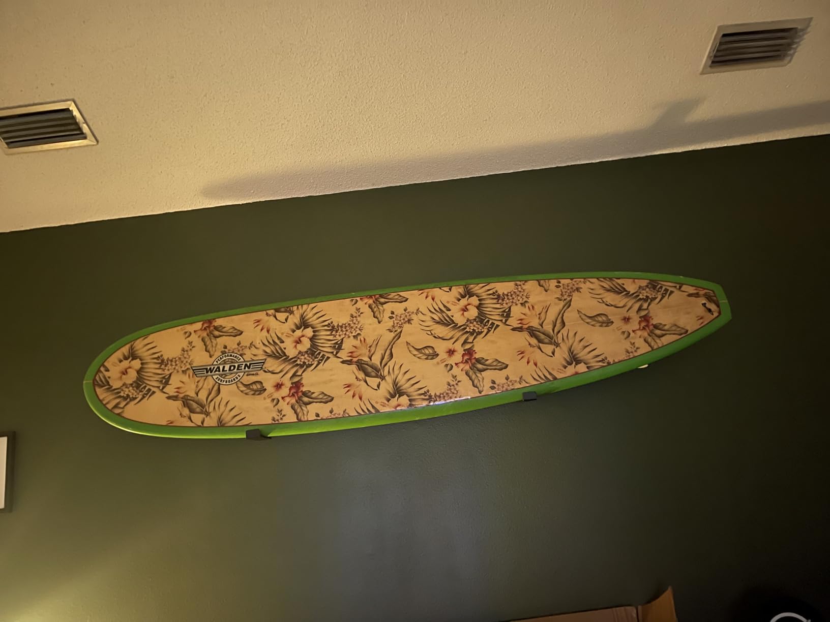 StoreYourBoard Minimalist Surfboard Wall Mount Rack, Felt Padded Arms customer photo 2