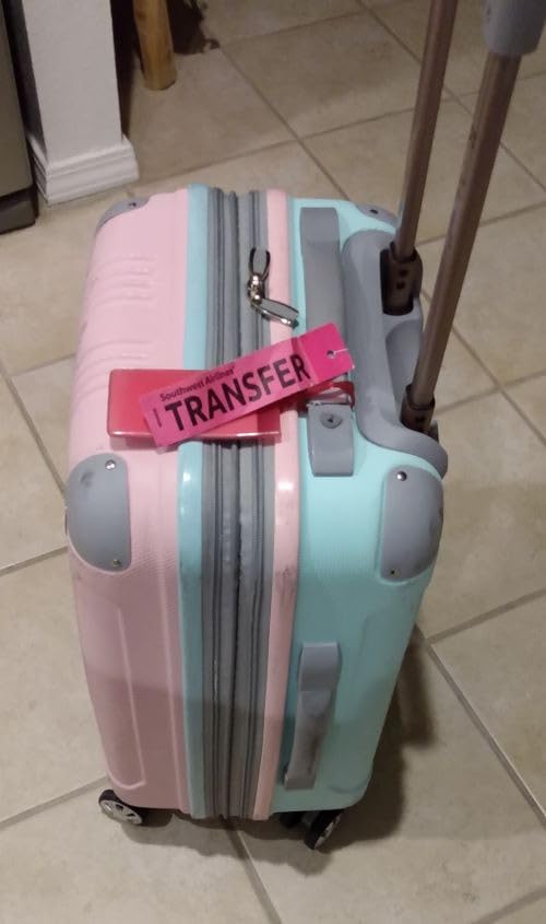 Rockland London Hardside Spinner Wheel Luggage, White, 3-Piece Set (20/24/28) customer photo 1