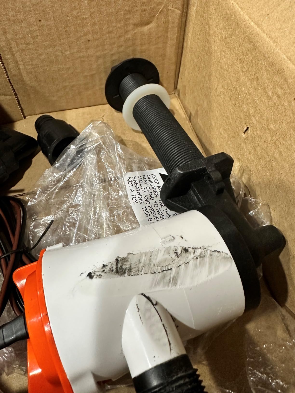 SEAFLO 05 Series 800 GPH Angled Baitwell/Livewell Pump- 12V DC, Detachable Motor, Corrosion-Resistant Submersible Aerator for Freshwater and Saltwater Use - CE & Rohs Certified-4 Year Warranty. customer photo 1