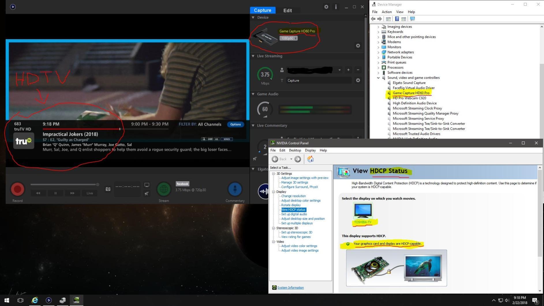 Elgato HD60 Pro1080p60 Capture and Passthrough, PCIe Capture Card, Low-Latency Technology, PS5, PS4, Xbox Series X/S, Xbox One customer photo 1