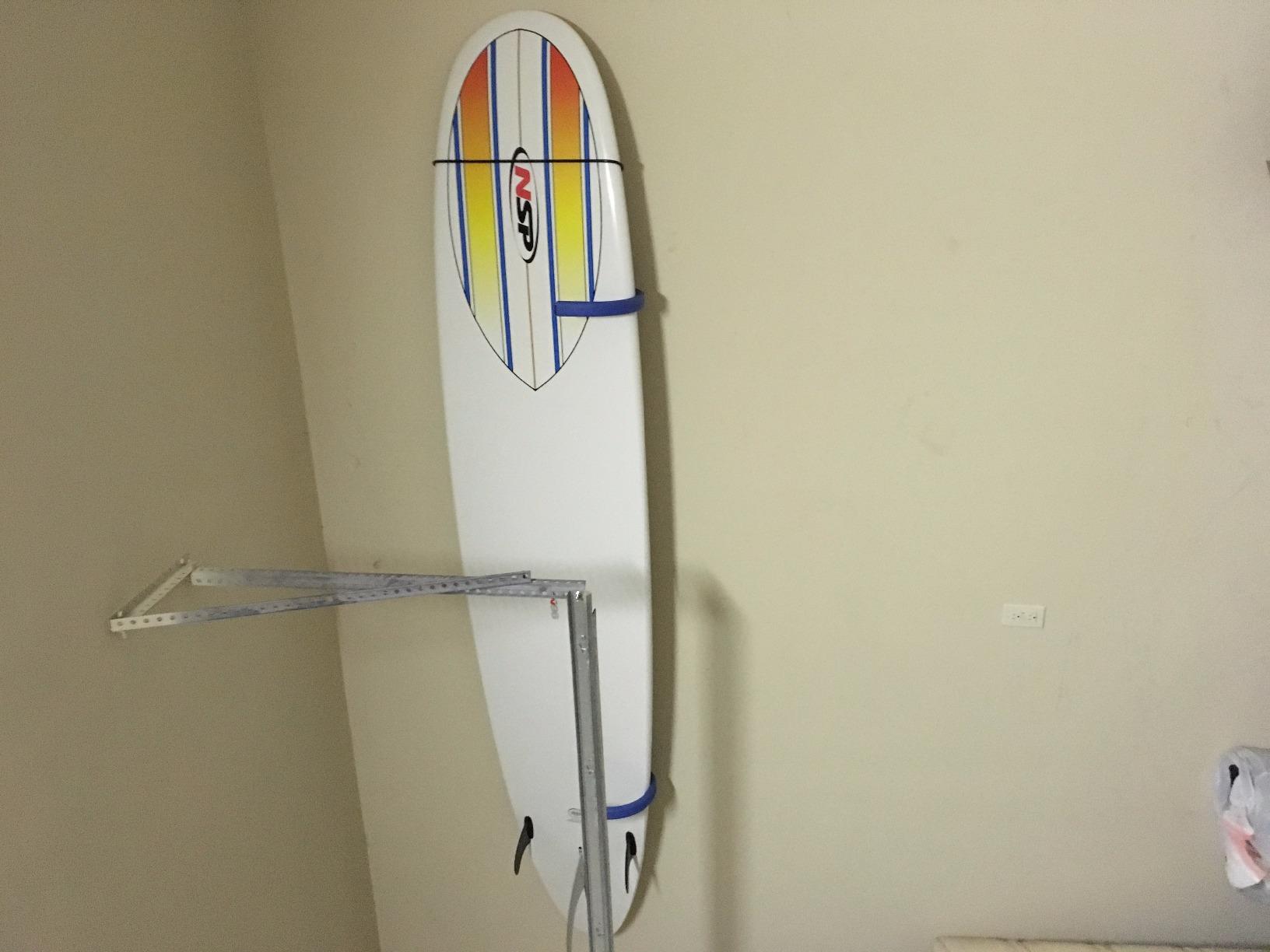Metal Display Wall Rack Set for SUP Board, Surfboard, Wakeboard, Kiteboard, Snowboard, Longboards, Shortboard Storage Management. customer photo 1