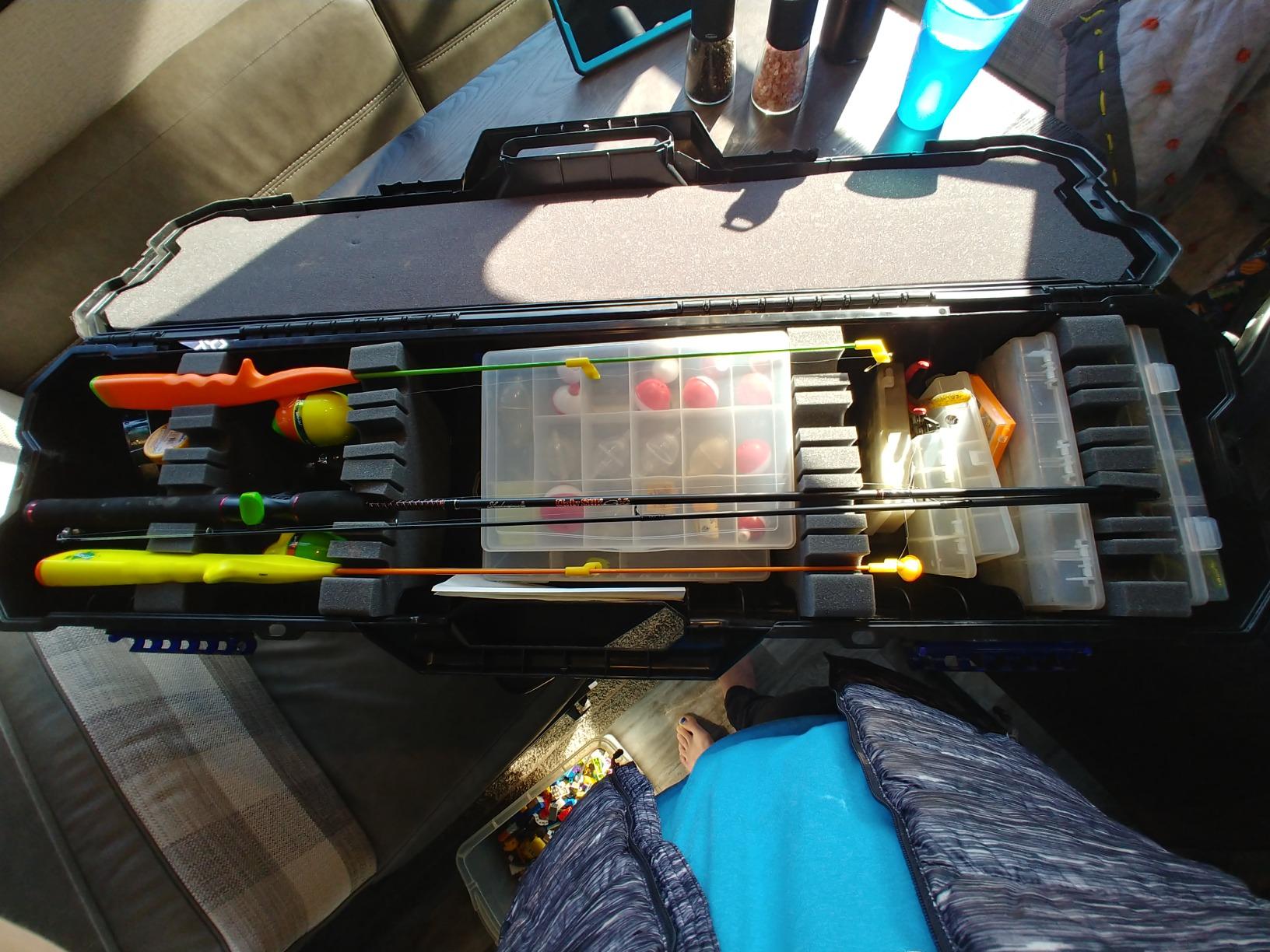 Flambeau Outdoors 4455BB Rod Bunk Box, Portable Fishing Rod Storage, Black customer photo 2