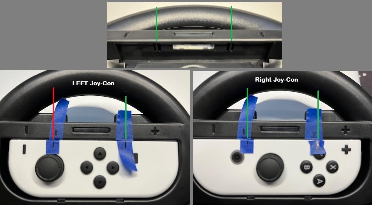 Orzly Steering Wheels for Nintendo Switch & OLED Console JoyCons, Racing Wheels for Mario Kart 8 Deluxe [Mariokart Switch Steering Wheel Joycon Controller Attachment Accessories]-TWIN PACK [2X Black] customer photo 2