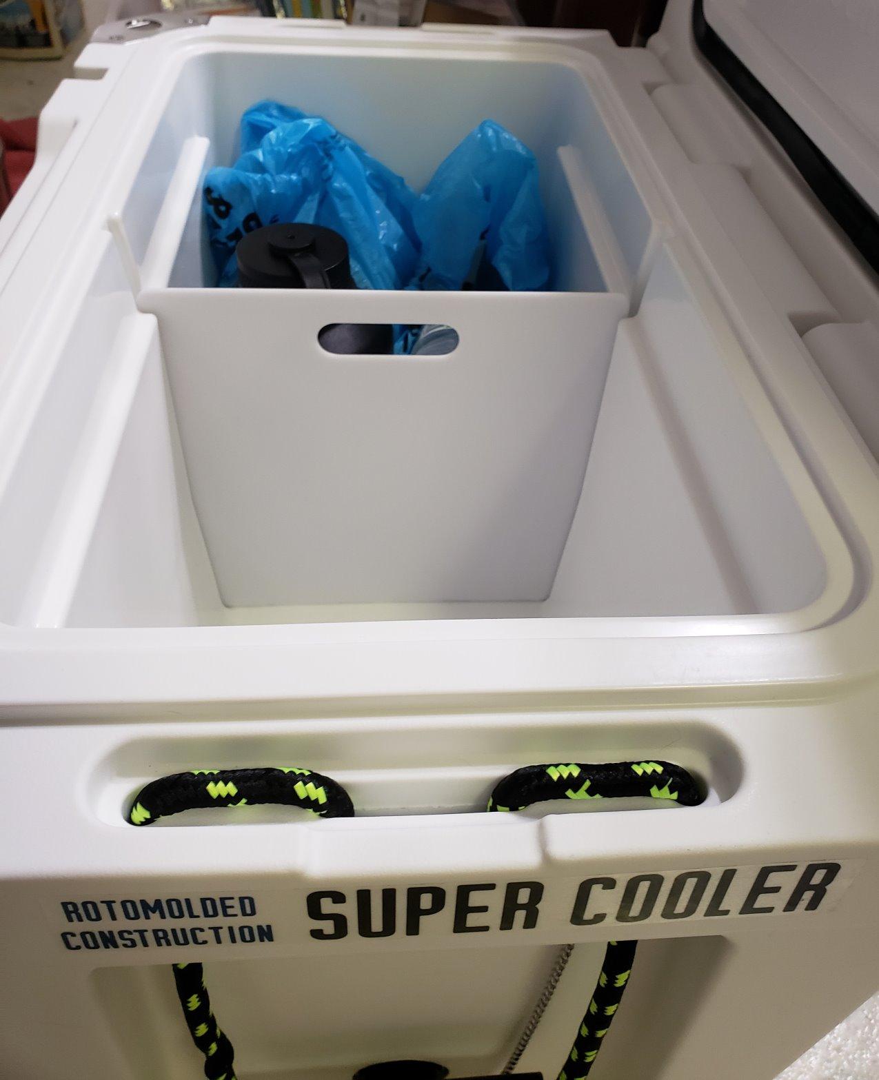 Cascade Mountain Tech Rotomolded Cooler - Heavy Duty for Camping, Fishing, Tailgating, Barbeques, and Outdoor Activities - 45 Quart , White customer photo 2