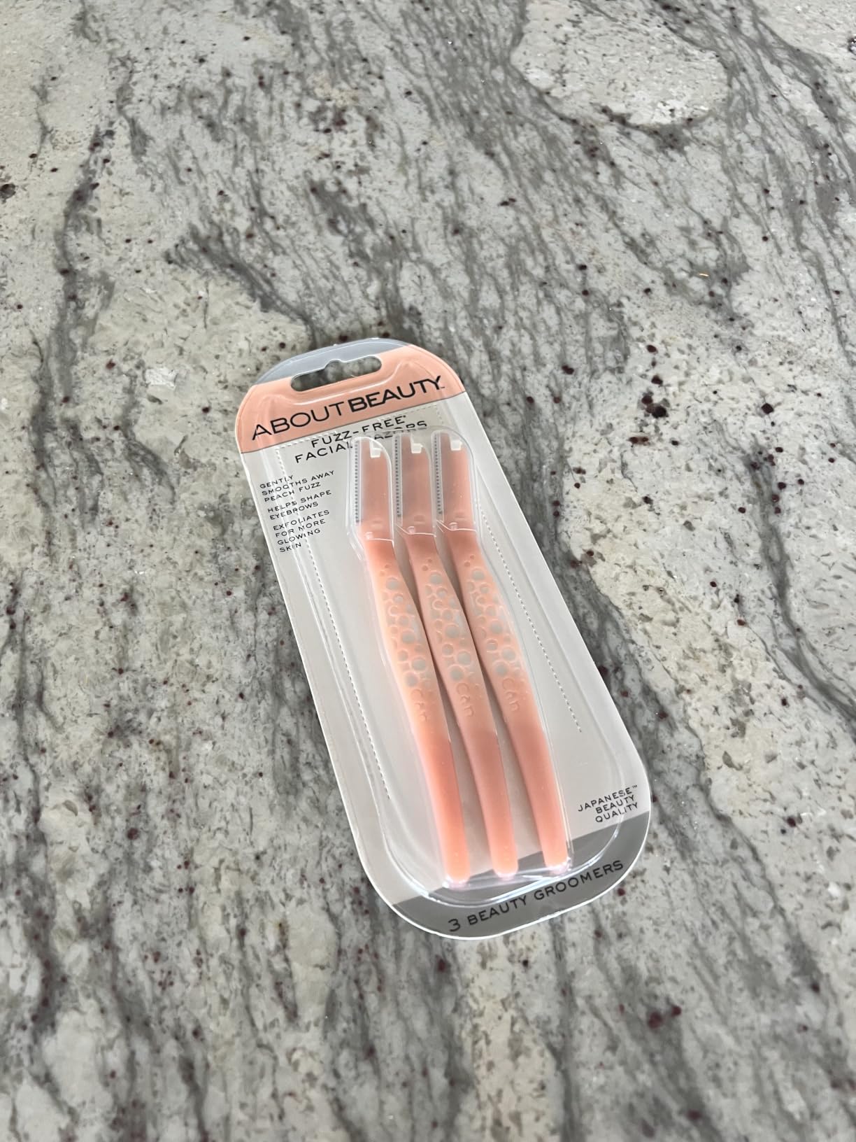 About Face Fuzz-Free Facial Razors - 3 Beauty Groomers for Hair Removal, Ideal for Shaving, Exfoliating, Dermaplaning and Brow Shaping, Japanese Steel Gently Removes Facial Hair customer photo 1