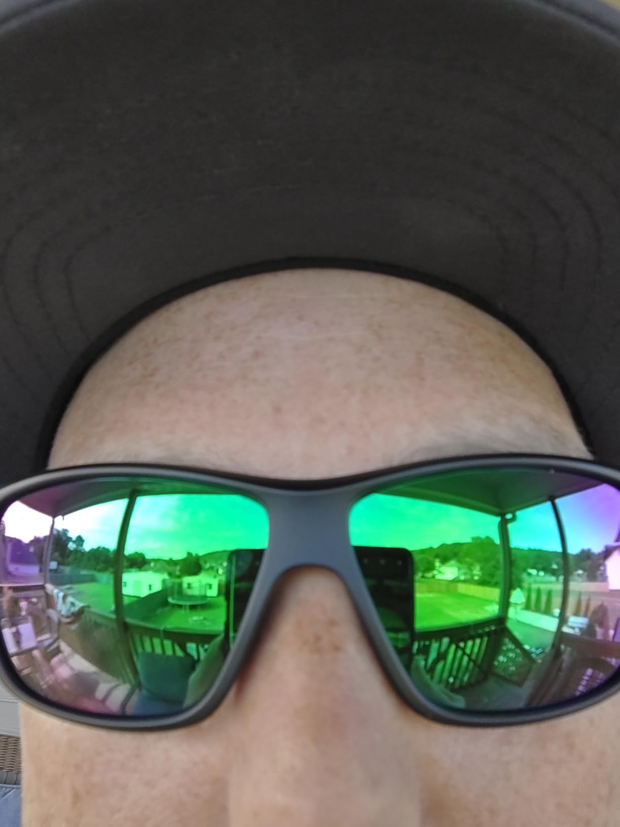 HUK Sunglasses, Polarized Lens Eyewear with Performance Frames, Fishing, Sports & Outdoors Sunglasses customer photo 1