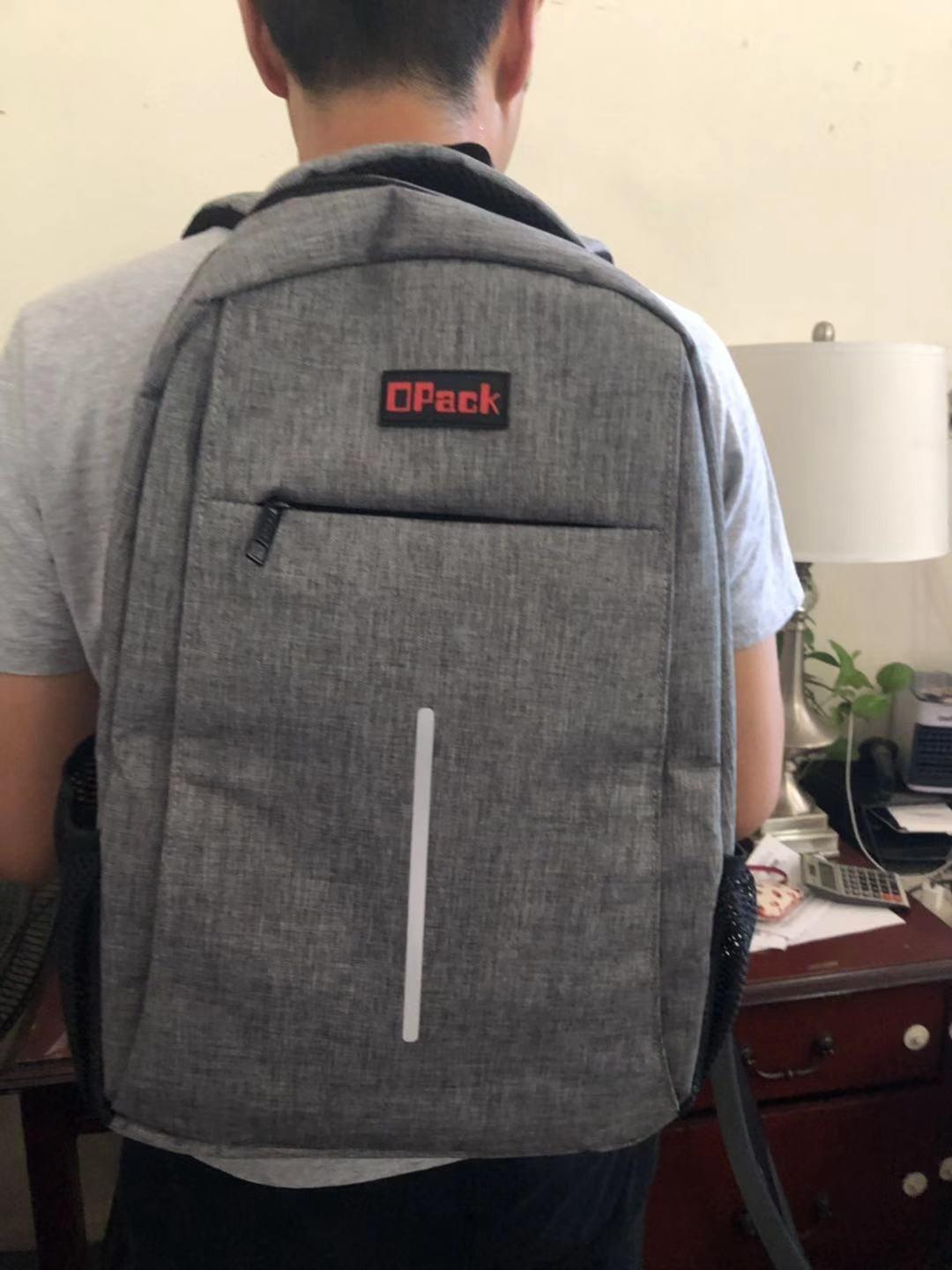 OPACK Travel Laptop Backpack, Business Anti Theft Slim RFID Blocking pocket Durable 15.6 Inch Laptops Backpack, USB Charging Port, Water Resistant College Laptop Bag customer photo 1