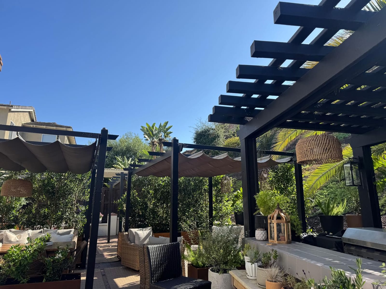 Kozyard Morgan Outdoor Retractable Pergola with Sun Shade Canopy customer photo 2