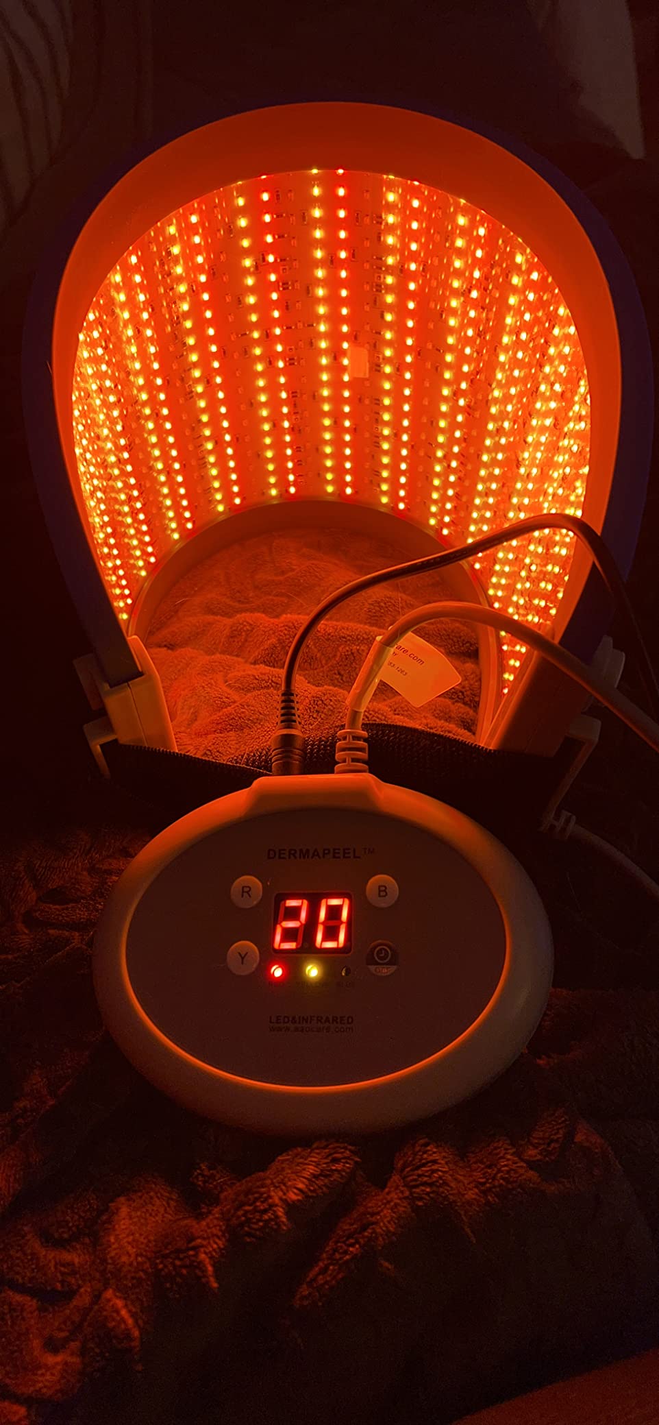 Hydraskincare Red Light Therapy for Face, LED Face Mask Light Therapy Facial Skin Care Infrared Light Rejuvenation Photon Therapy Machine for Home Use customer photo 1