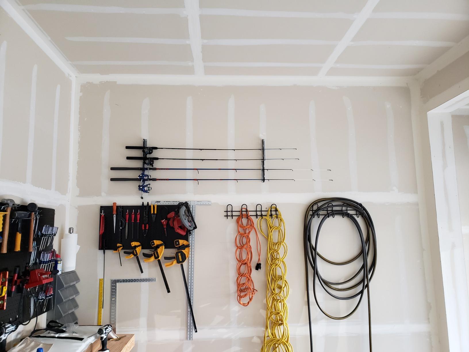 Homydom Fishing Rod/Pole Ceiling/Wall Storage Rack customer photo 2