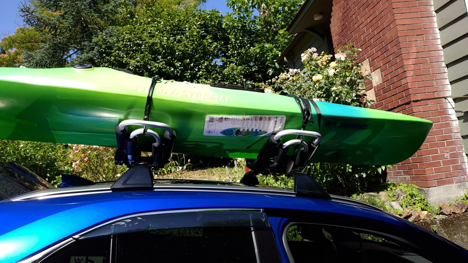IKURAM R Aluminum Kayak Roof Rack Folding J-Style Universal 4-in-1 customer photo 2