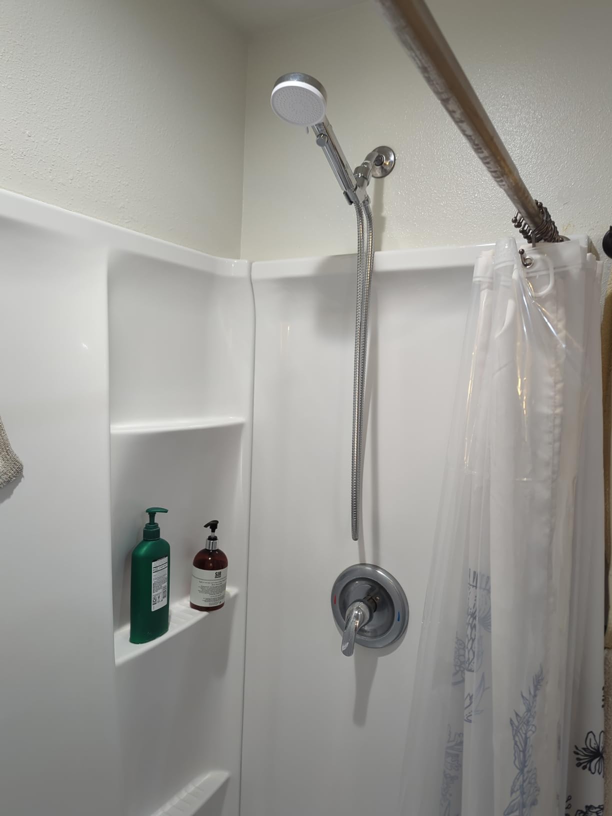 MIAOHUI Black High Pressure Shower Head with Hose and on off Switch customer photo 2