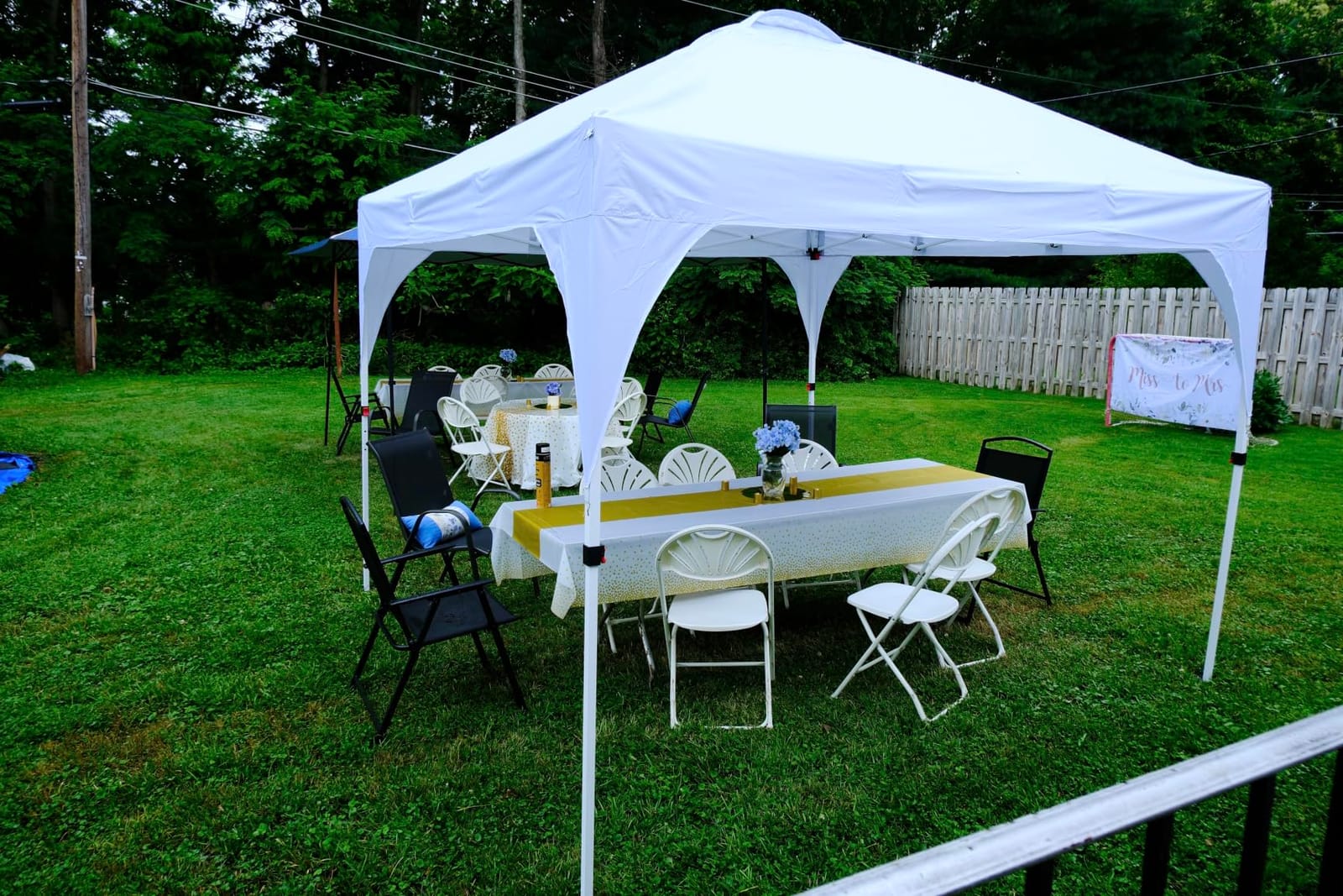 Yaheetech 10x10 Pop Up Canopy Tent for Outdoor Events, White customer photo 1