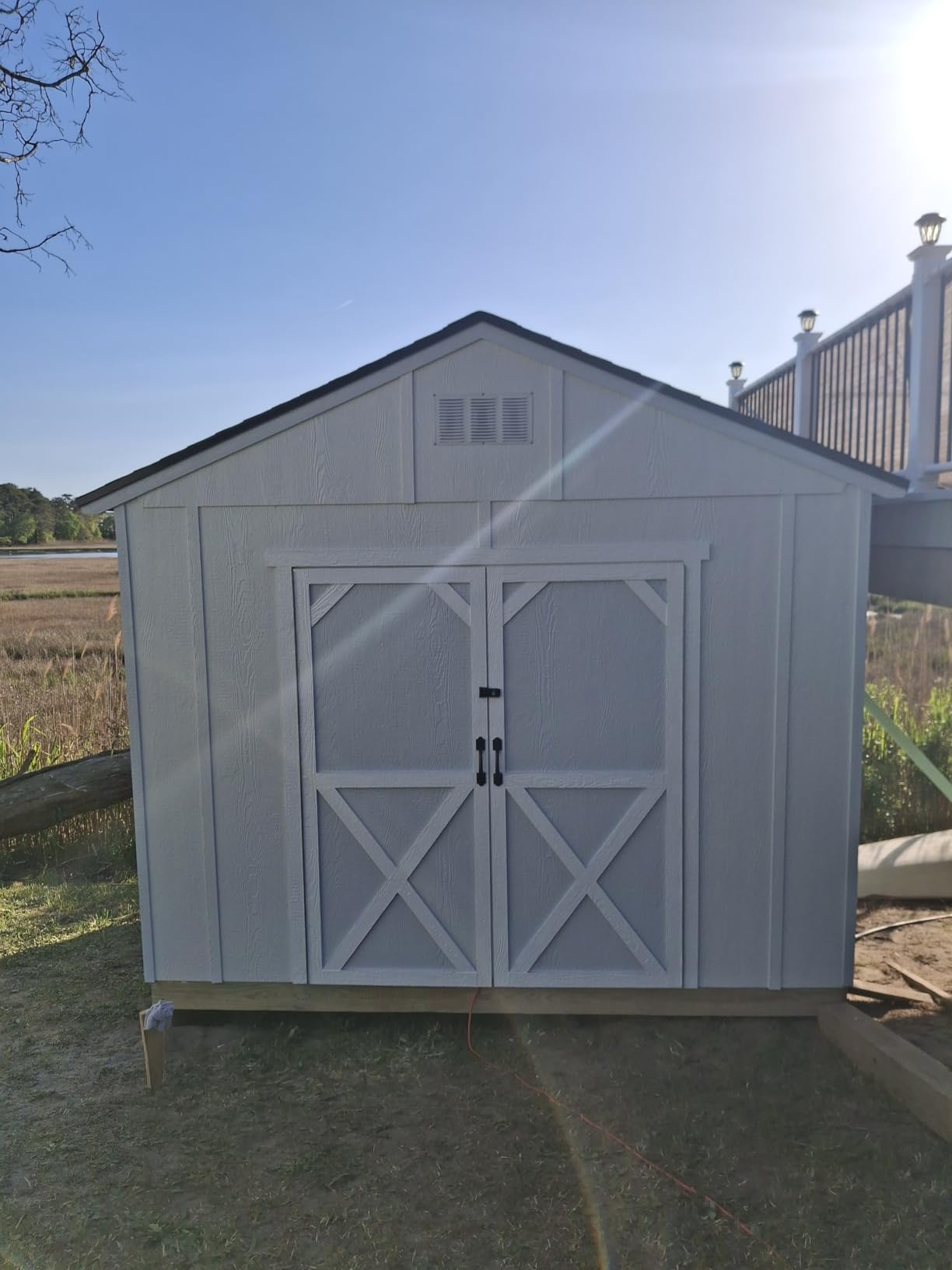 Handy Home Products Rookwood 10x10 Do-It-Yourself Wooden Storage Shed- Does not Include Floor kit, Paint, or Roofing Shingles customer photo 2